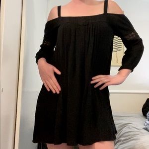 Mini dress with embroidery